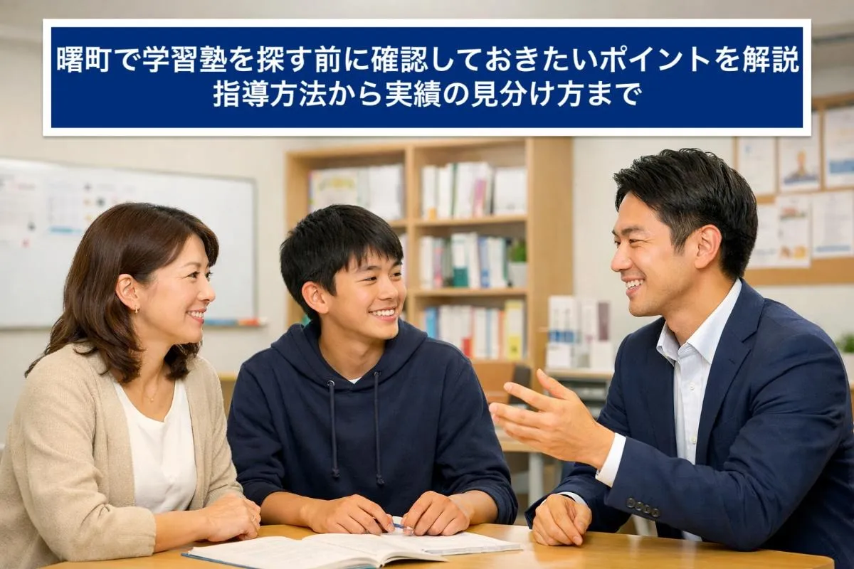 曙町で学習塾を探す前に確認しておきたいポイントを解説|指導方法から実績の見分け方まで