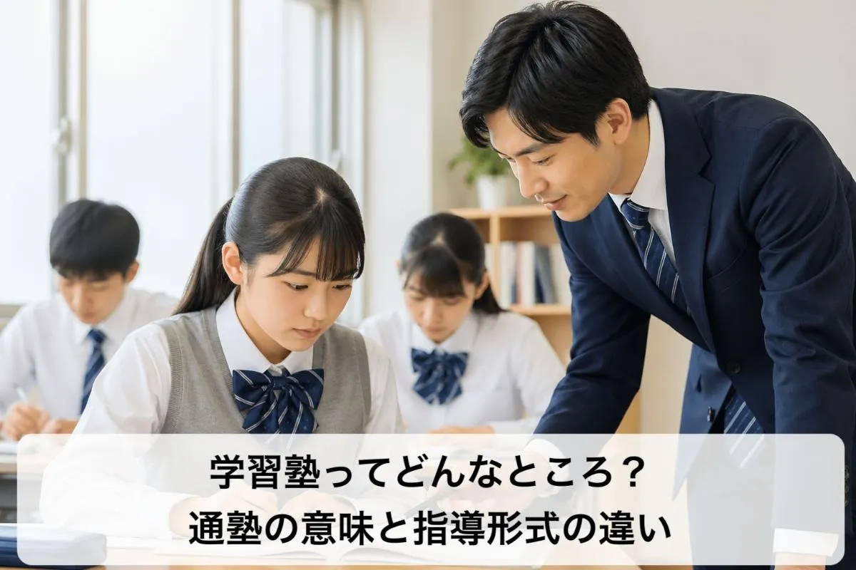 学習塾ってどんなところ?通塾の意味と指導形式の違い
