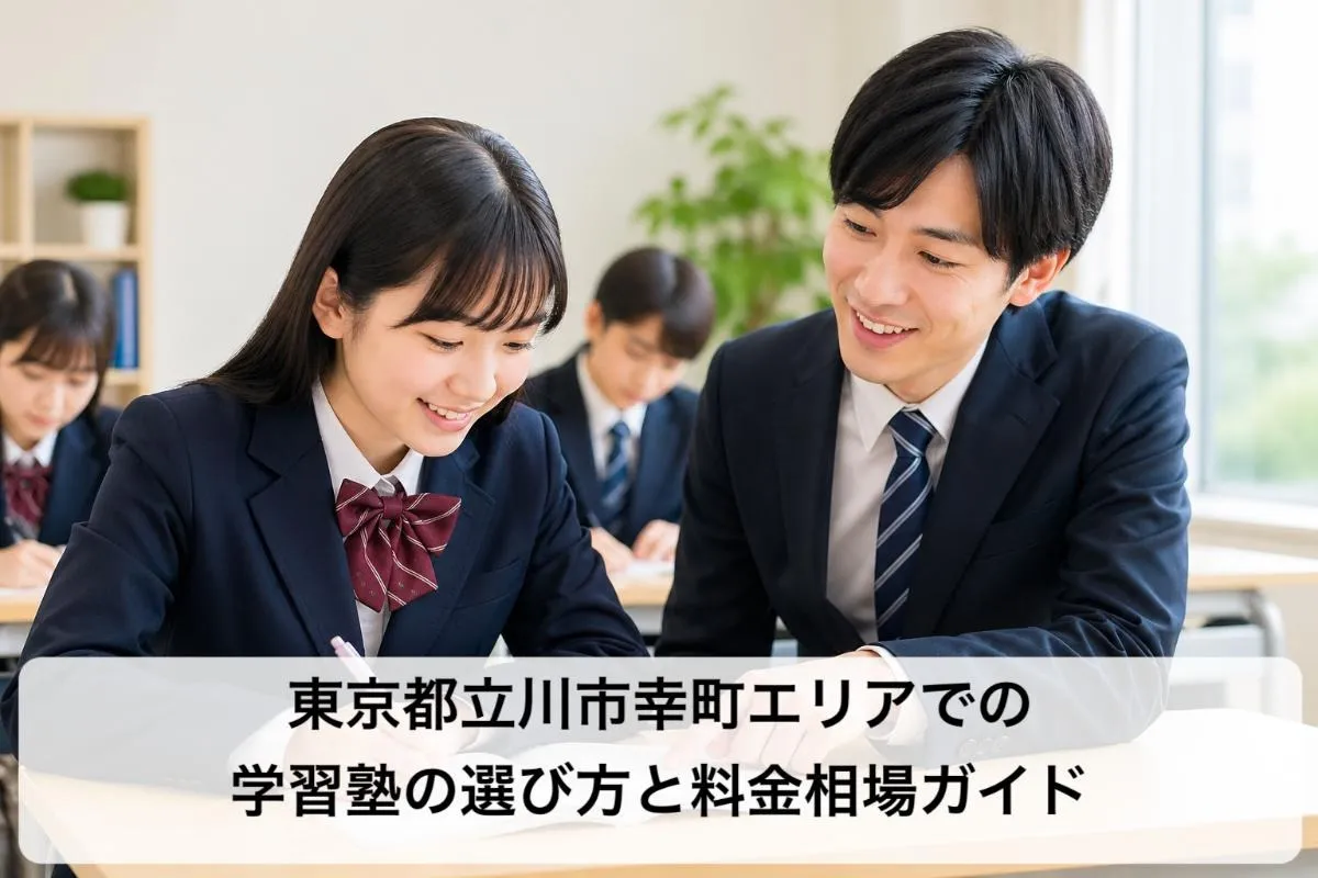 東京都立川市幸町エリアでの学習塾の選び方と料金相場ガイド
